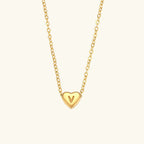 Amélie Heart Initial Necklace