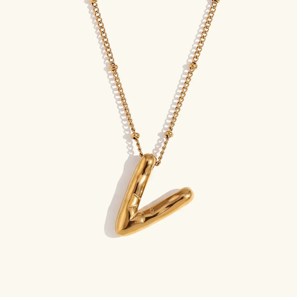 Juliet Bubble Initial Necklace