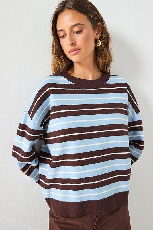Chocolate colored sea stripe