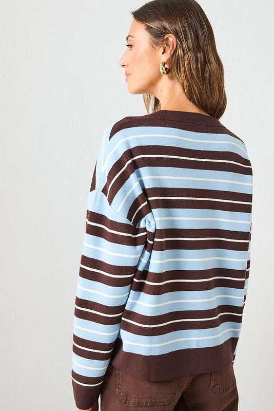 Chocolate colored sea stripe