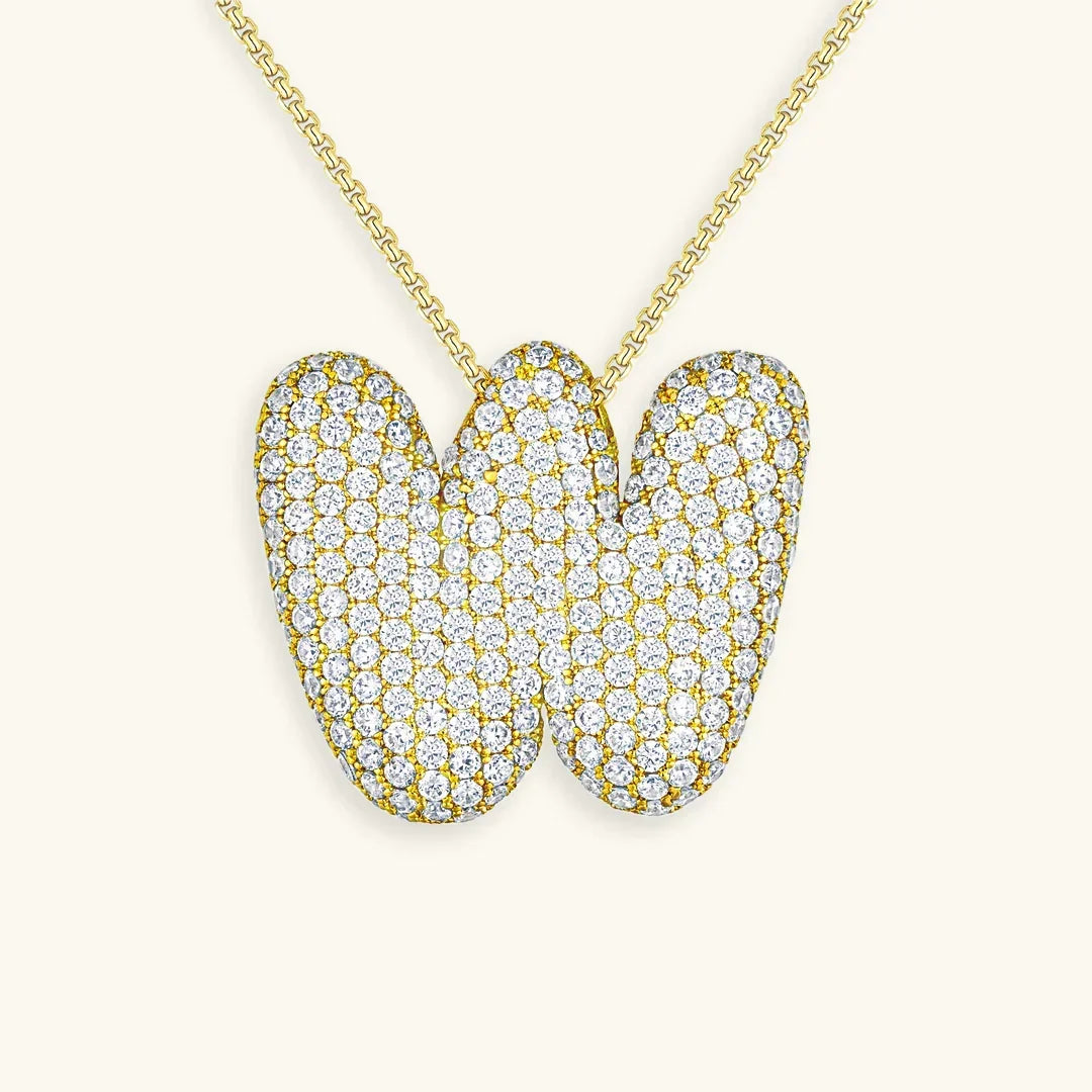 Mabelle Bubble Initial Necklace