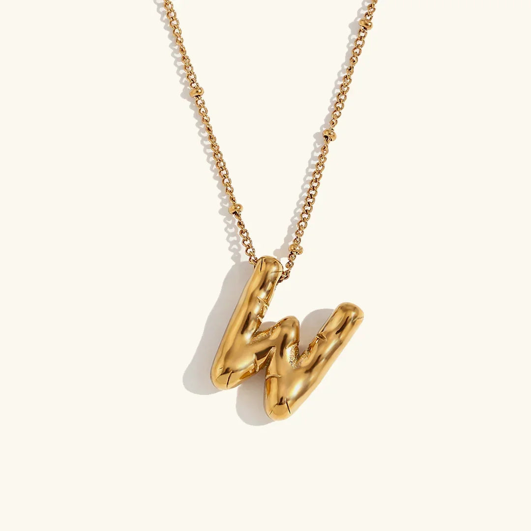 Juliet Bubble Initial Necklace