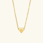 Amélie Heart Initial Necklace