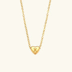 Amélie Heart Initial Necklace