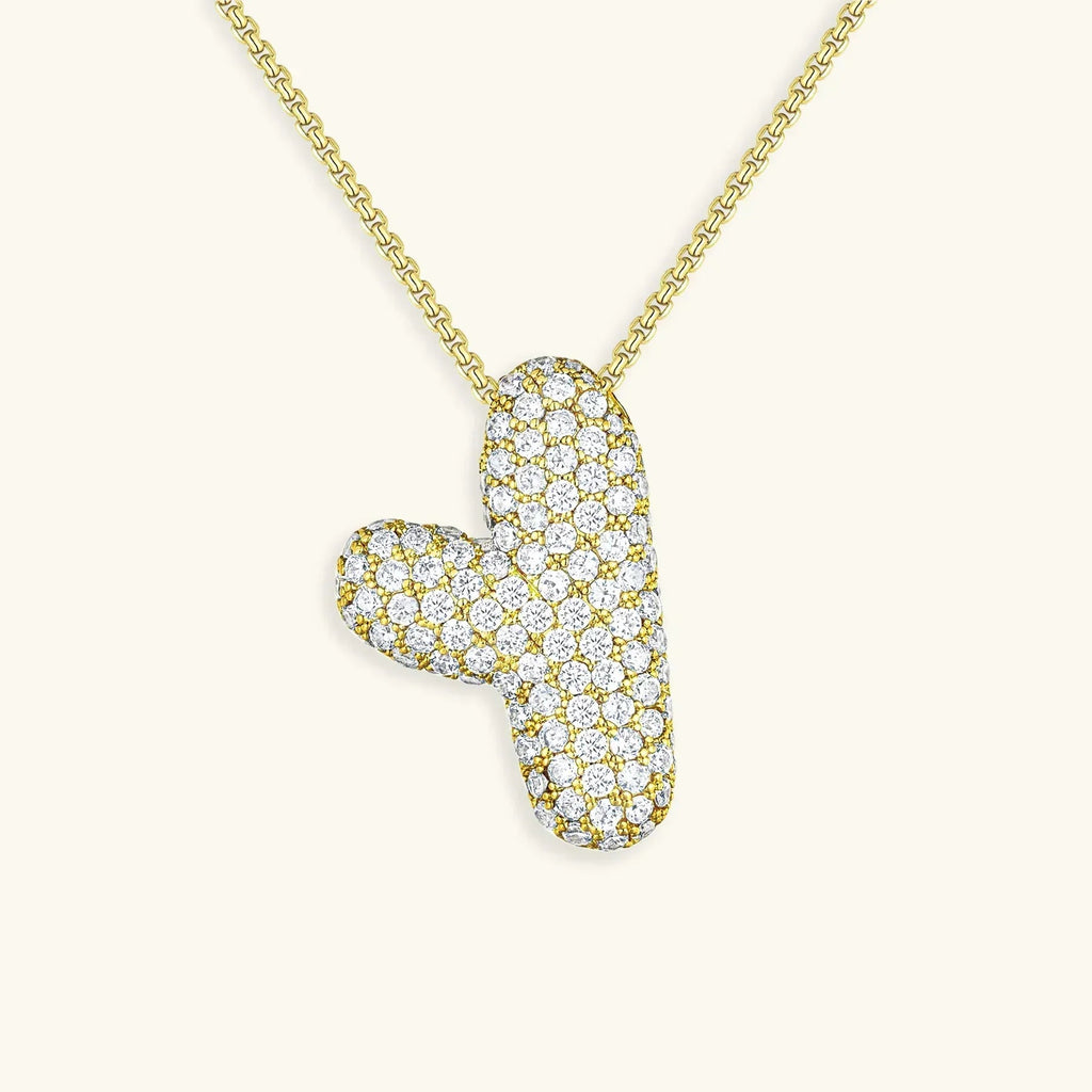 Mabelle Bubble Initial Necklace