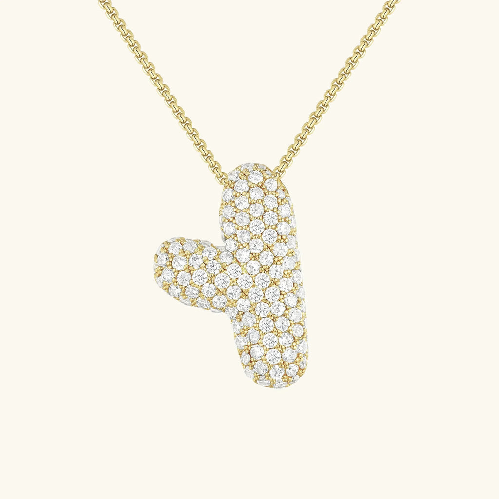 Mabelle Bubble Initial Necklace