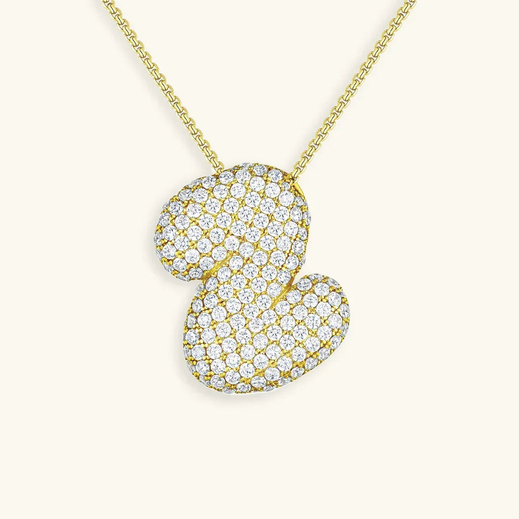 Mabelle Bubble Initial Necklace