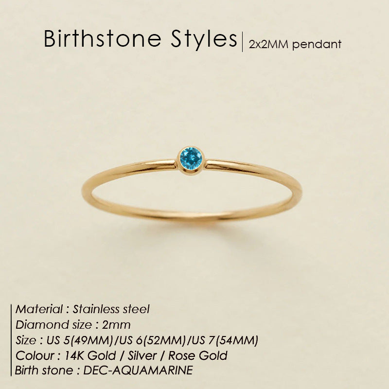 Dahlia Birthstone Ring