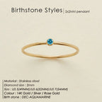 Dahlia Birthstone Ring