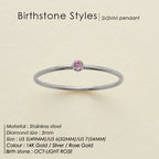Dahlia Birthstone Ring