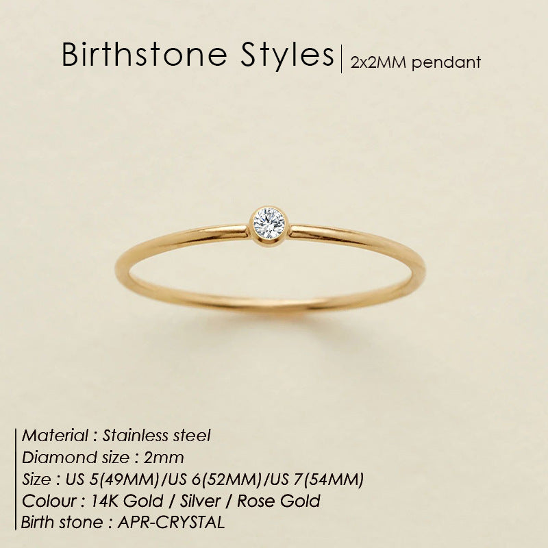 Dahlia Birthstone Ring