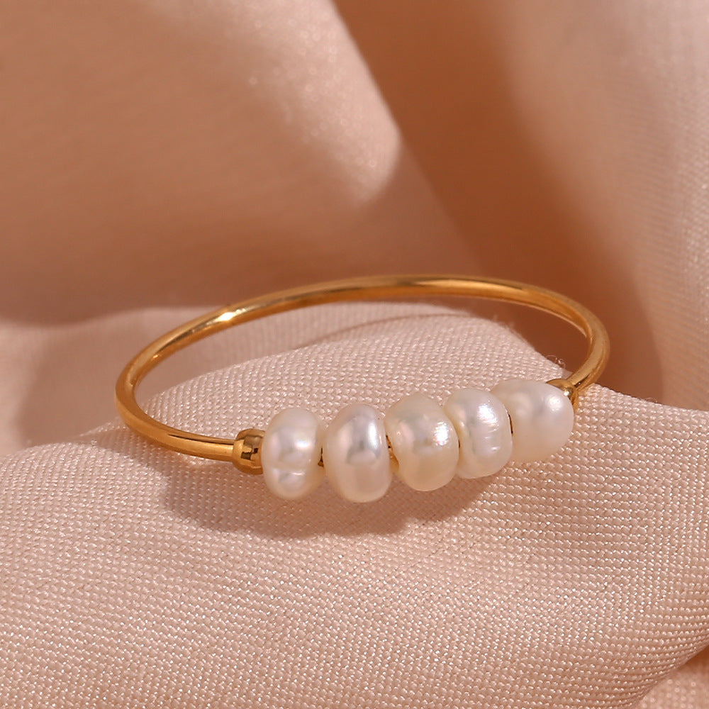 Lila Pearl Ring