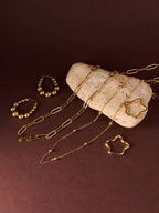 Ball Hoop Ohrringe Gold & Silber