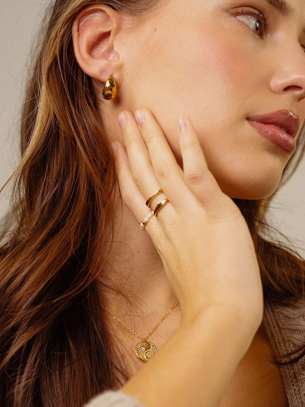 Bead Pearl Ring
