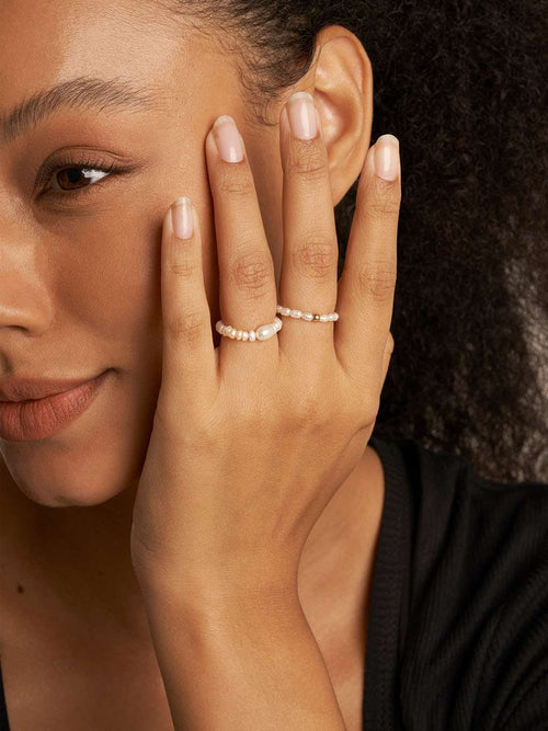 Bead Pearl Ring
