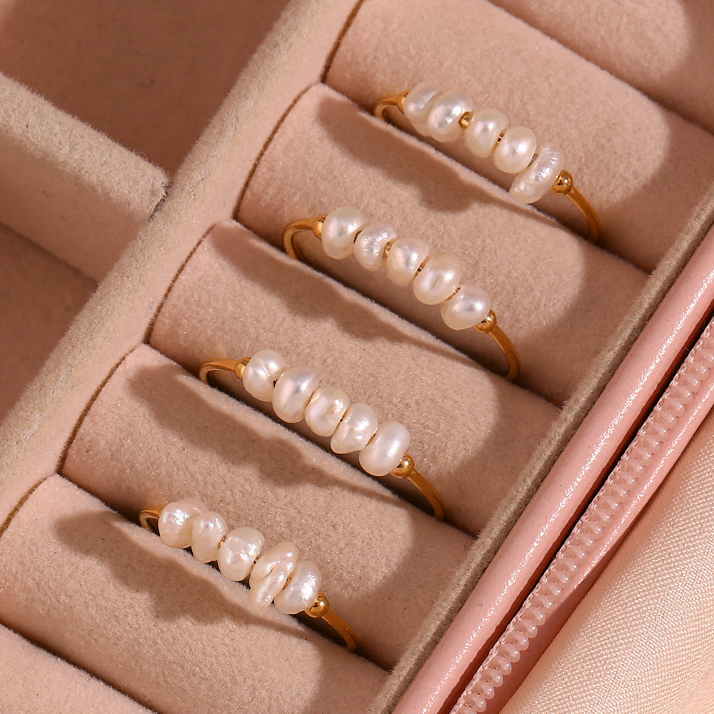 Lila Pearl Ring