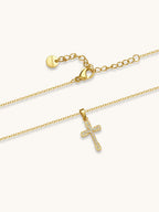Collier mit Anhänger Kette Gold