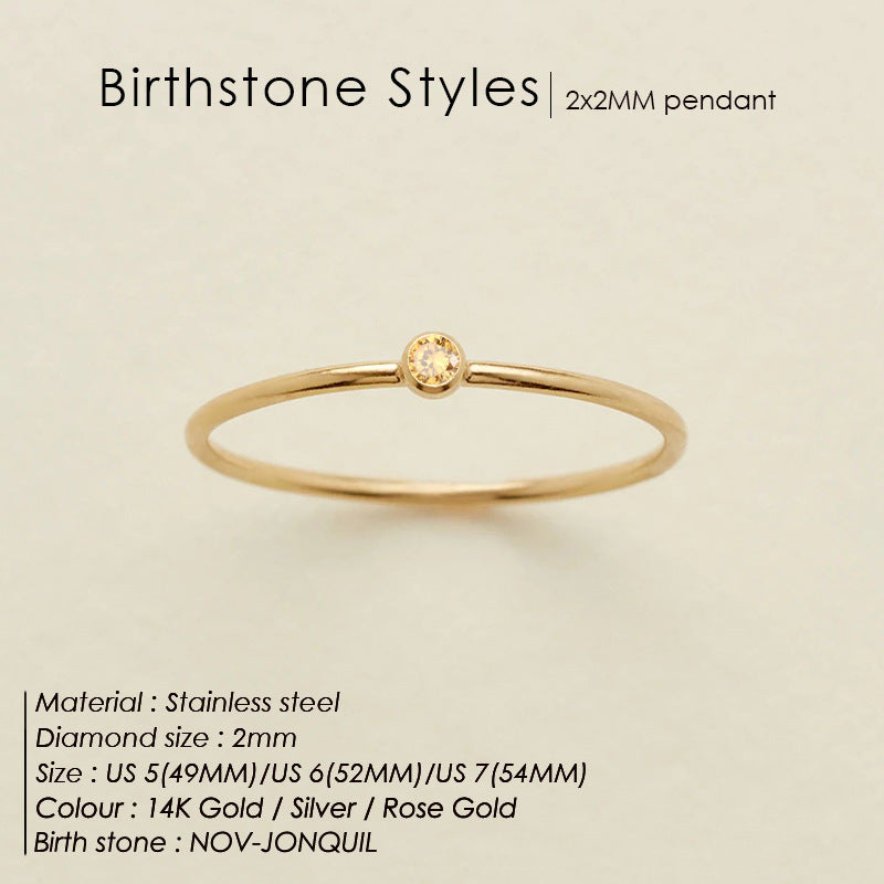 Dahlia Birthstone Ring