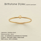 Dahlia Birthstone Ring
