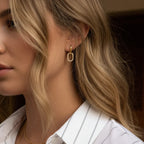Neomi Double Hoop Diamond Earrings