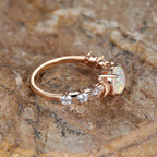 Celeste Opal Moon Ring