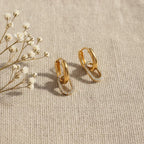 Neomi Double Hoop Diamond Earrings
