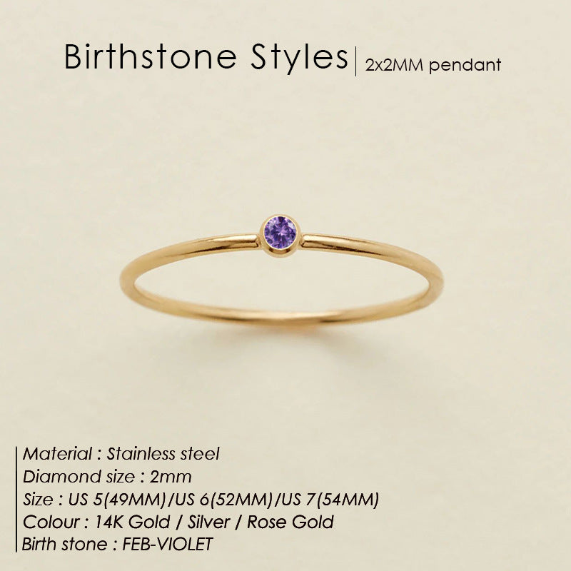 Dahlia Birthstone Ring