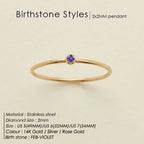 Dahlia Birthstone Ring