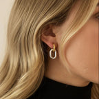 Alcyone Two Tone Double Hoops
