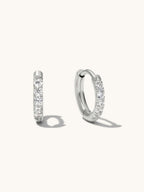 Glamour Kreolen mit Zirkonia Small 8mm Gold & Silber