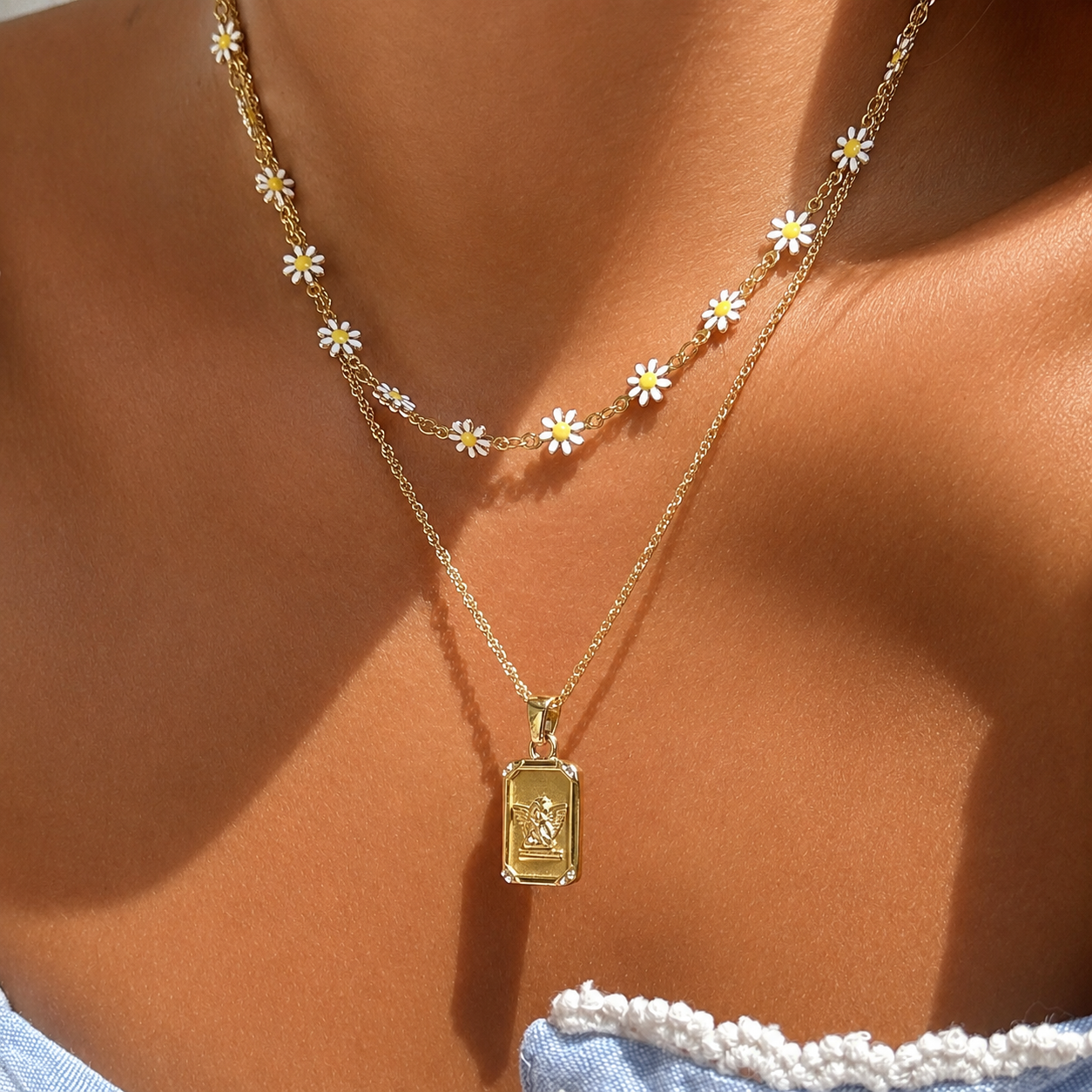 Fleurette Sunflower Necklace
