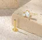 Renée Flat Back Diamond Studs