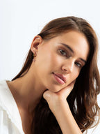 Little Flower Hoop Ohrringe Gold 10mm