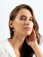 Little Flower Hoop Ohrringe Gold 10mm