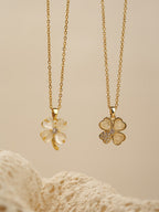 Four Leaf Clover Kette Gold