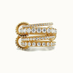 Rosetta Stacked Diamond Ring