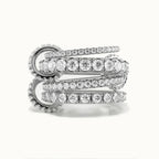 Rosetta Stacked Diamond Ring