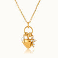 Fleur Diamond Heart Necklace