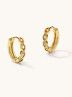 Rainbow Shine Hoop Ohrringe Gold