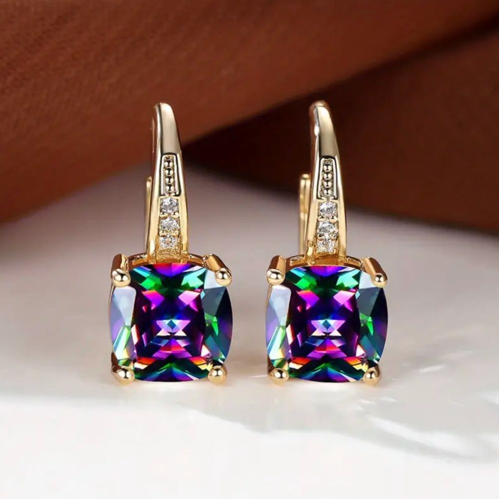 Selene Stone Hoops