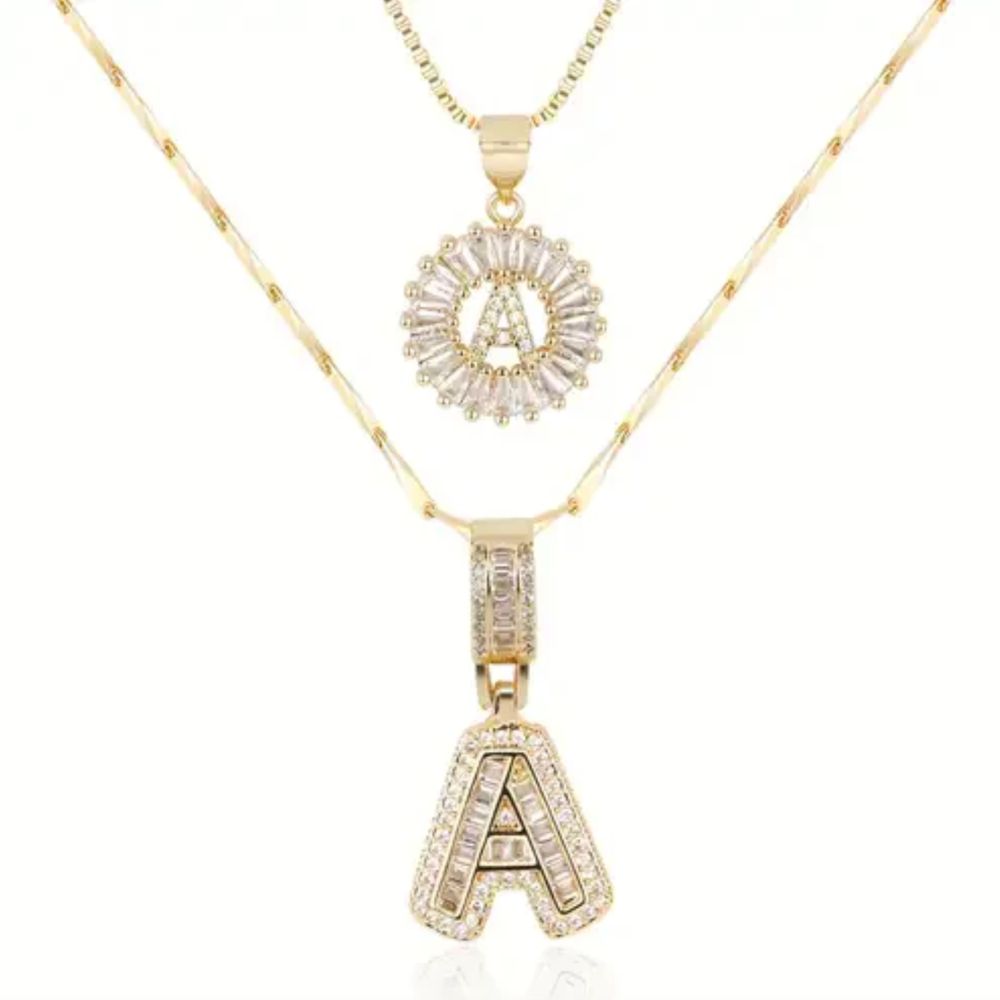 Initial Pavé Necklace