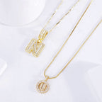 Initial Pavé Necklace