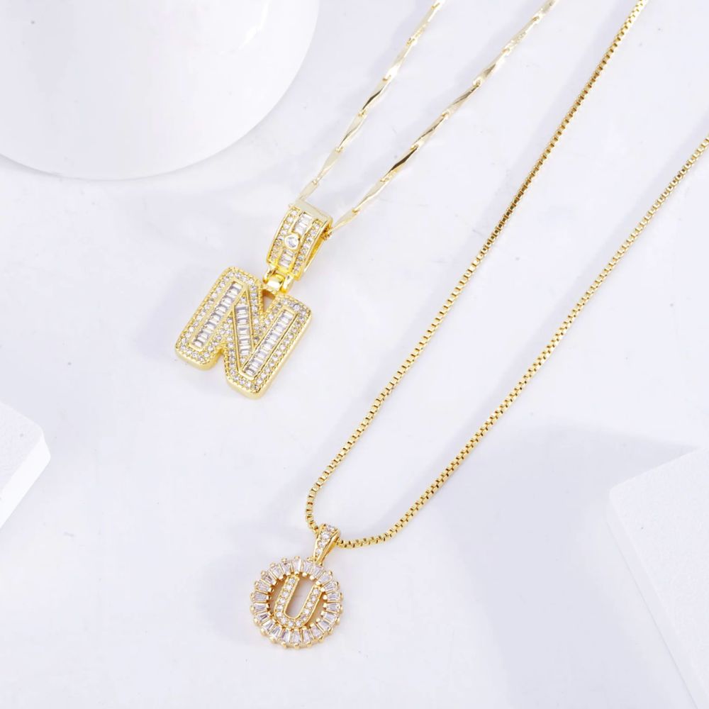 Initial Pavé Necklace