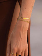 Schlangen Armband Gold & Silber