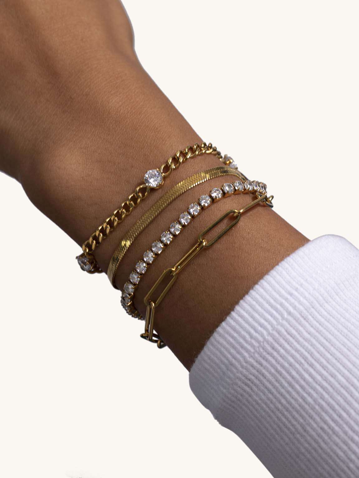 Schlangen Armband Gold & Silber