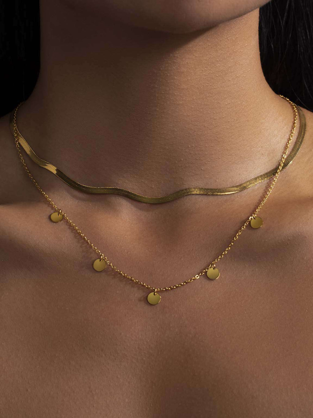 Schlangen Choker Halskette Gold & Silber