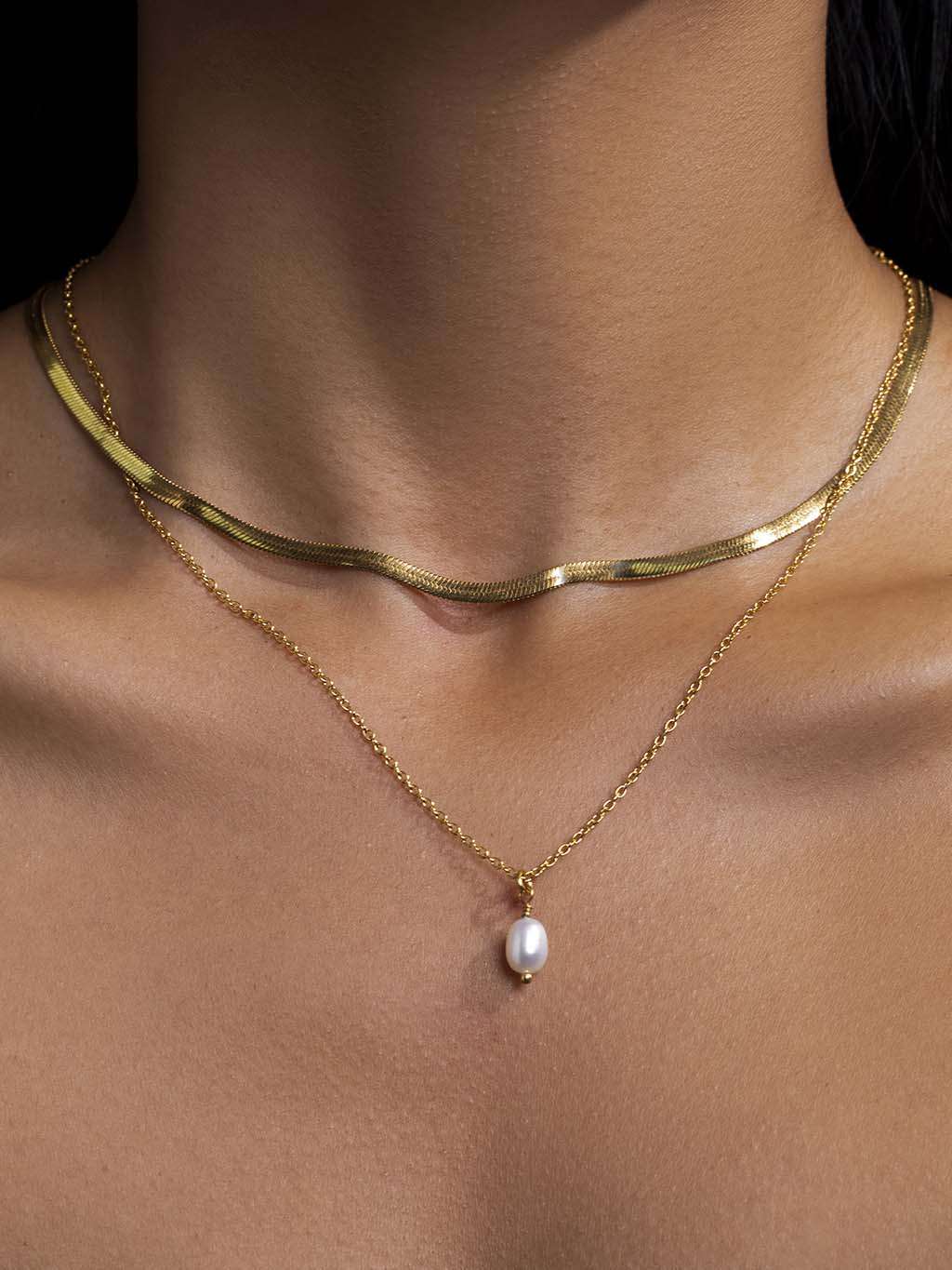 Schlangen Choker Halskette Gold & Silber