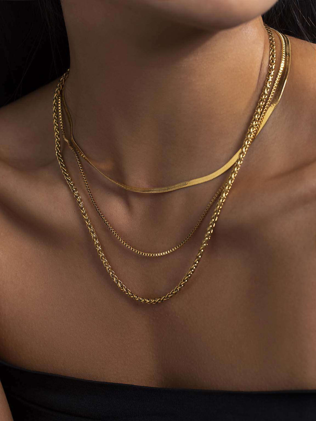 Schlangen Choker Halskette Gold & Silber