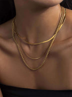 Schlangen Choker Halskette Gold & Silber