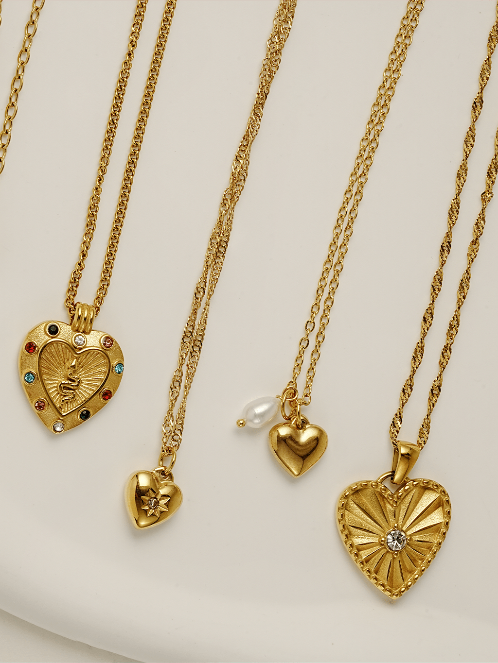 Heartbeat Halskette Gold